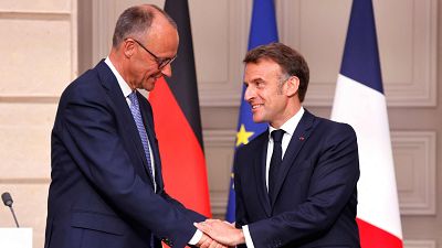 Merz se reúne con Macron en su primer viaje como canciller de Alemania y muestran unidad ante Putin y Trump