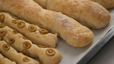 Receta de pan sin amasado y bastoncitos de pipas