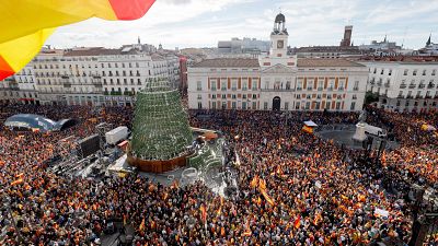 Cientos de miles de personas se manifiestan contra la amnistía en toda España: "No nos callaremos"