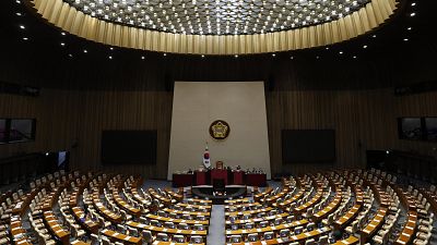 El partido gobernante de Corea del Sur boicotea la moción de censura sobre Yoon en medio de grandes protestas