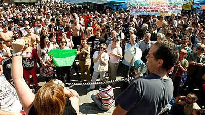 La jornada de reflexión comienza para muchos en tiendas de campaña en la Puerta del Sol La jornada de reflexión comienza para muchos en tiendas de campaña en la Puerta del Sol