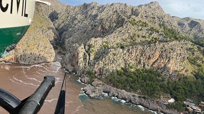 Una persona muerta y otra desaparecida en el Torrent de Pareis, Mallorca, a causa del temporal que azota Baleares