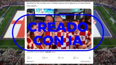 No es Keir Starmer con la camiseta de Croacia durante el partido con Inglaterra, es IA No es Keir Starmer con la camiseta de Croacia durante el partido con Inglaterra, es IA