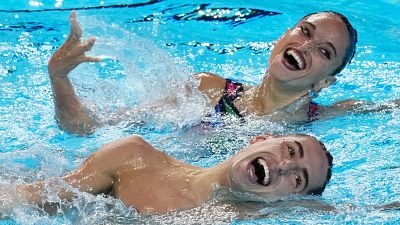 Dennis González y Mireia Hernández: dúo mixto técnico del Mundial - Natación | Ver Dennis González y Mireia Hernández: dúo mixto técnico del Mundial - Natación | Ver