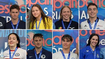 De izquierda a derecha y arriba abajo: Diego Mira, María Daza, Estella Tonrath, Iván Martínez, Carla Carrón, Eduald Tarrats, Luca Hoeck, Laura Cabanes De izquierda a derecha y arriba abajo: Diego Mira, María Daza, Estella Tonrath, Iván Martínez, Carla Carrón, Eduald Tarrats, Luca Hoeck, Laura Cabanes