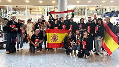 Nebulossa llega a Malmö para representar a España en Eurovisión 2024