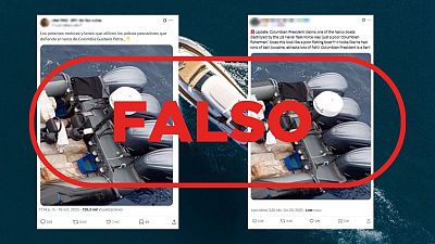 No es una embarcación colombiana atacada por EE.UU., es una narcolancha interceptada en Canarias