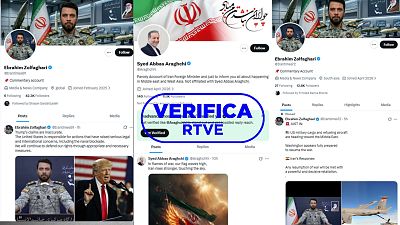 No son cuentas oficiales del portavoz y del ministro de Exteriores de Irán