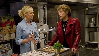 Katherine Heigl y Jon Bon Jovi en Noche de fin de año