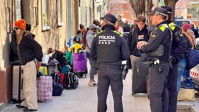 Sisé desallotjament preventiu a Badalona