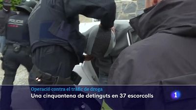 Una cinquantena de detinguts en 37 escorcolls contra el tràfic de drogues - veure ara Una cinquantena de detinguts en 37 escorcolls contra el tràfic de drogues - veure ara