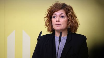 La nova secretària general i portaveu d'ERC, Elisenda Alamany, en roda de premsa La nova secretària general i portaveu d'ERC, Elisenda Alamany, en roda de premsa