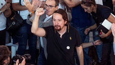 Iglesias, a Sánchez: "Mucho ojo con proclamarse vencedor antes de que la gente vote" Iglesias, a Sánchez: "Mucho ojo con proclamarse vencedor antes de que la gente vote"