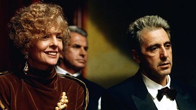 Imagen de los actores Al Pacino y Andy García en El Padrino III