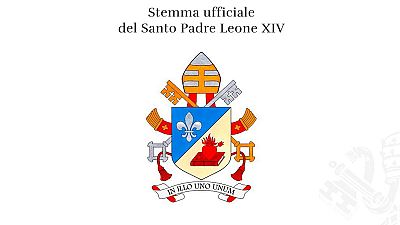 El Vaticano revela el escudo de armas y el lema del papa León XIV, con claras raíces agustinas: "En el Uno, somos uno"