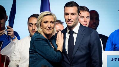 Marine Le Pen anuncia a Bardella como candidato a primer ministro de Francia tras su victoria en las europeas