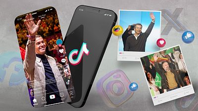 Algunas imágenes de líderes políticos nacionales