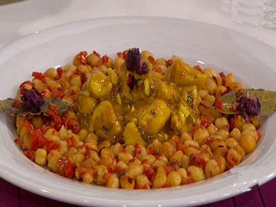 Pollo en pepitoria con garbanzos crujientes (18/01/11)