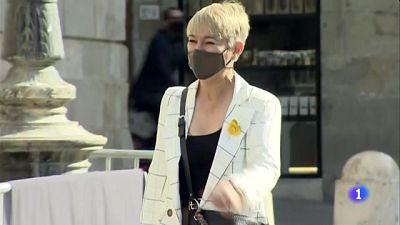 Els 14 consellers del govern Aragonès prometen el càrrec Els 14 consellers del govern Aragonès prometen el càrrec