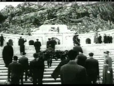 La primera retransmisión en directo: la inauguración del mauseleo del Valle de los Caídos La primera retransmisión en directo: la inauguración del mauseleo del Valle de los Caídos