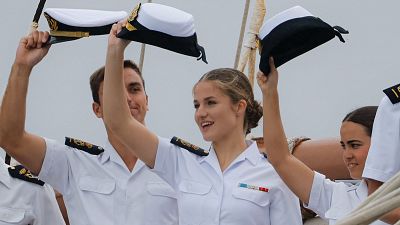 La princesa Leonor concluye su formación naval tras siete meses a bordo del Juan Sebastián de Elcano