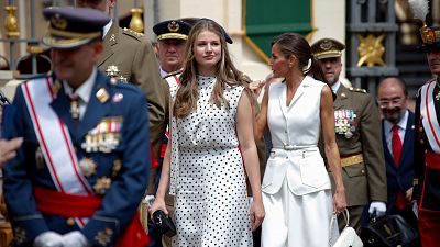 La princesa Leonor se estrena en la Academia General Militar de Zaragoza con la entrega de despachos