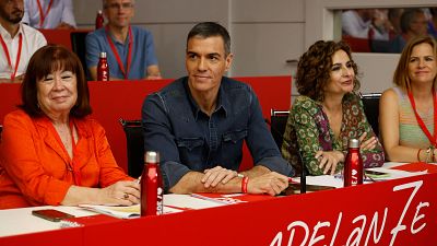La cúpula del PSOE en la reunión del comité federal