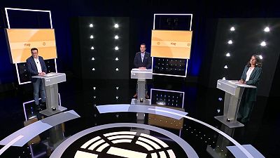 PSOE, Vox y UPE intercambian eslóganes en un debate en RTVE plagado de referencias a la ausencia de Guardiola
