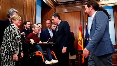 La derogación parcial de la reforma laboral o la regulación de alquileres, entre las principales medidas del acuerdo entre PSOE y Podemos La derogación parcial de la reforma laboral o la regulación de alquileres, entre las principales medidas del acuerdo entre PSOE y Podemos