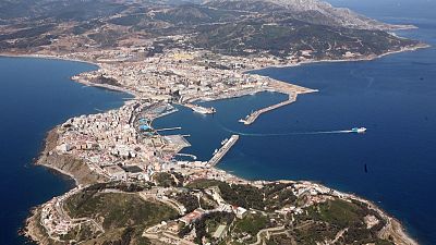 Vista aérea del Puerto de Ceuta