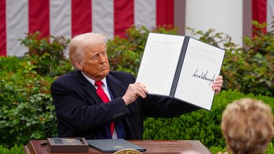 La puesta en escena del Día de la liberación de Trump: un "show" con el que busca ser "el centro de atención"