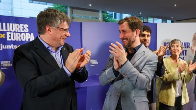 Puigdemont pide un "voto táctico" para Comín el 9J para "seguir metiendo el dedo en el ojo" en Europa