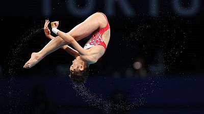 Quan Hongchan: oro con 14 años y saltos de 10 en la final