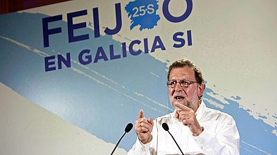Mariano Rajoy pide el voto para revalidar la mayoría absoluta del PP en Galicia Mariano Rajoy pide el voto para revalidar la mayoría absoluta del PP en Galicia