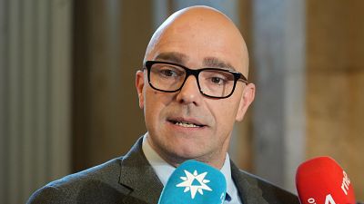 El secretari general del departament de Drets Socials i Inclusió, Raúl Moreno, al Parlament
