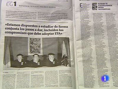 El último comunicado de ETA decepciona a Gobierno y a los partidos políticos