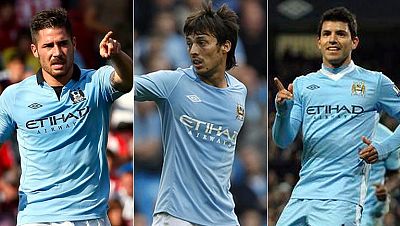 El Manchester City de Agüero, Silva y Javi García, viejos conocidos del Real Madrid