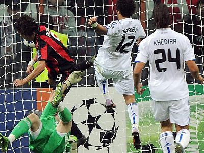 Gran partido del Madrid en San Siro Gran partido del Madrid en San Siro