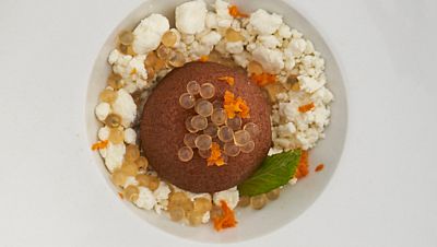 Receta de buñuelos de feria de chocolate con azahar