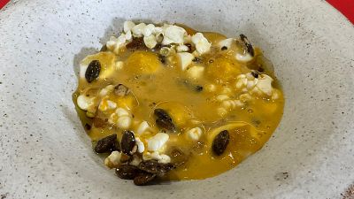Receta de calabaza asada, yogurt y jengibre de MasterChef 12+1