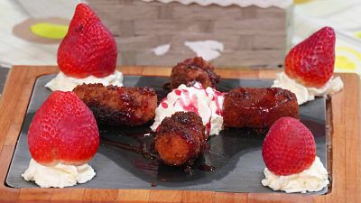 Receta de croquetas de fresas