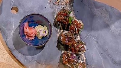 MasterChef 12: Receta de sushi keto vegano de colirroz de María