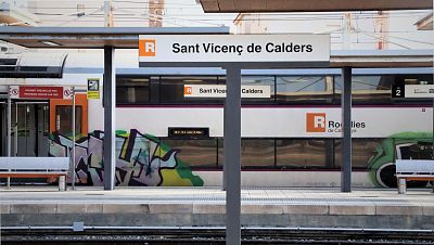 Imatge de l'estació de Sant Vicenç de Calders Imatge de l'estació de Sant Vicenç de Calders