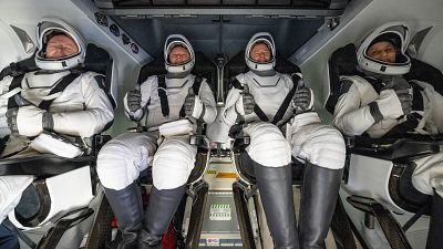 Regresan a la Tierra los astronautas atrapados en el espacio desde hace nueve meses