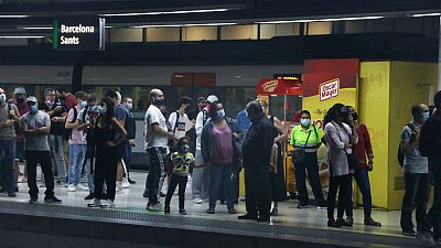 Caos i retards a la xarxa de Rodalies en el primer dia de vaga de maquinistes de Renfe