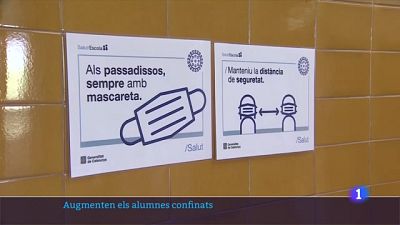 Educació i Salut fan una crida a la prudència davant l'increment dels alumnes confinats Educació i Salut fan una crida a la prudència davant l'increment dels alumnes confinats