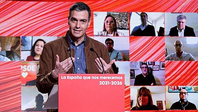 Sánchez reivindica la "izquierda realista" del PSOE frente a Podemos y respalda a Illa en Cataluña