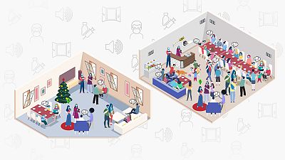 ¿Cómo evitar contagios COVID en las cenas y celebraciones de Navidad?