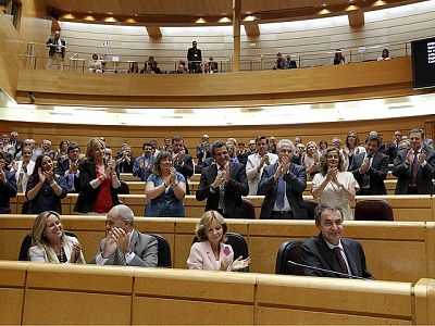 Zapatero se despide del Senado después de casi ocho años de Gobierno Zapatero se despide del Senado después de casi ocho años de Gobierno