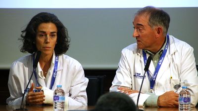 Doctors de la Vall d'Hebron informen de l'estat del president del Govern, Salvador Illa.